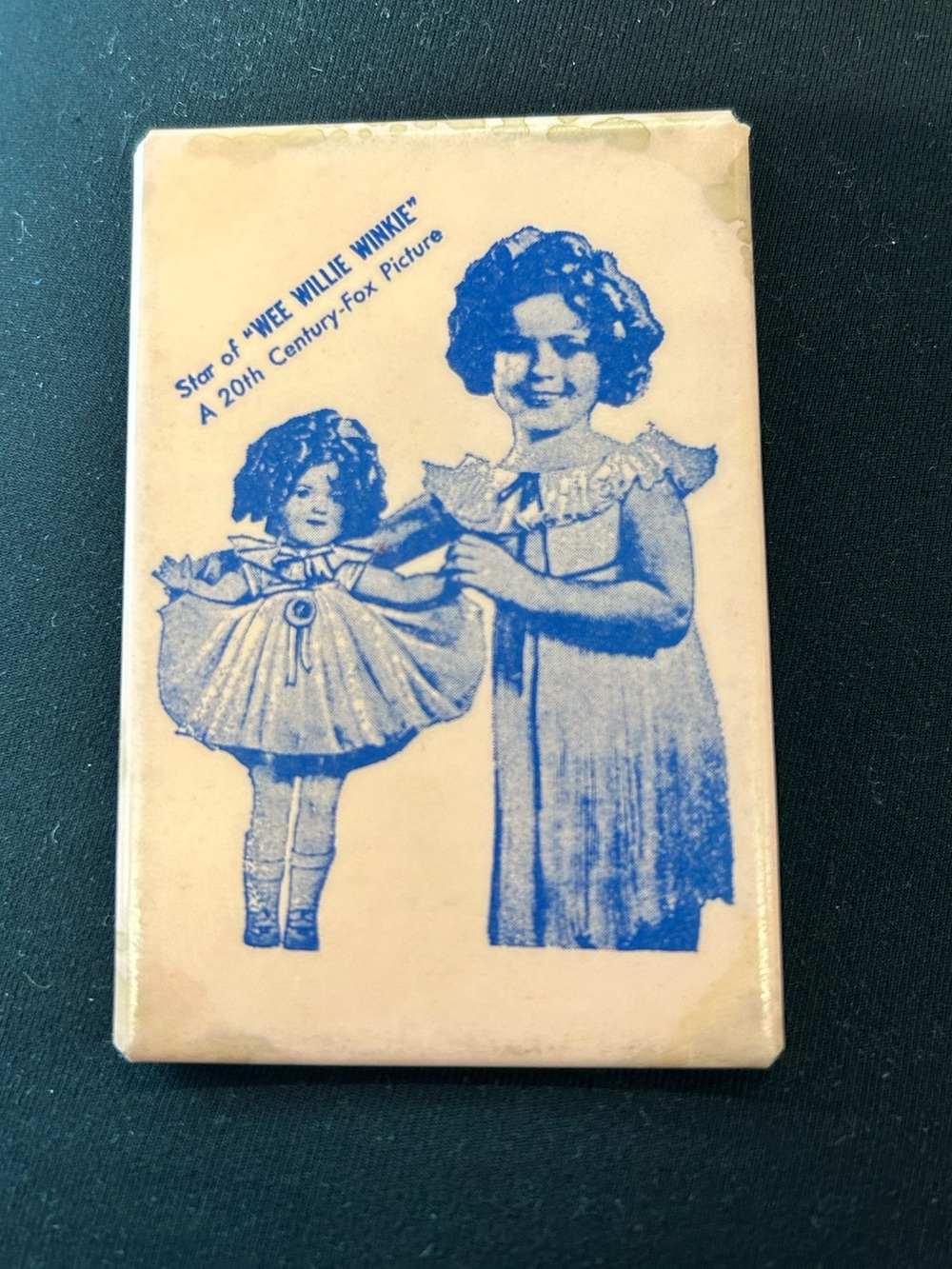 Vintage Shirley Temple Purse Size Mirror